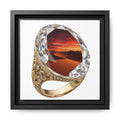 Crimson Horizon Signet Canvas