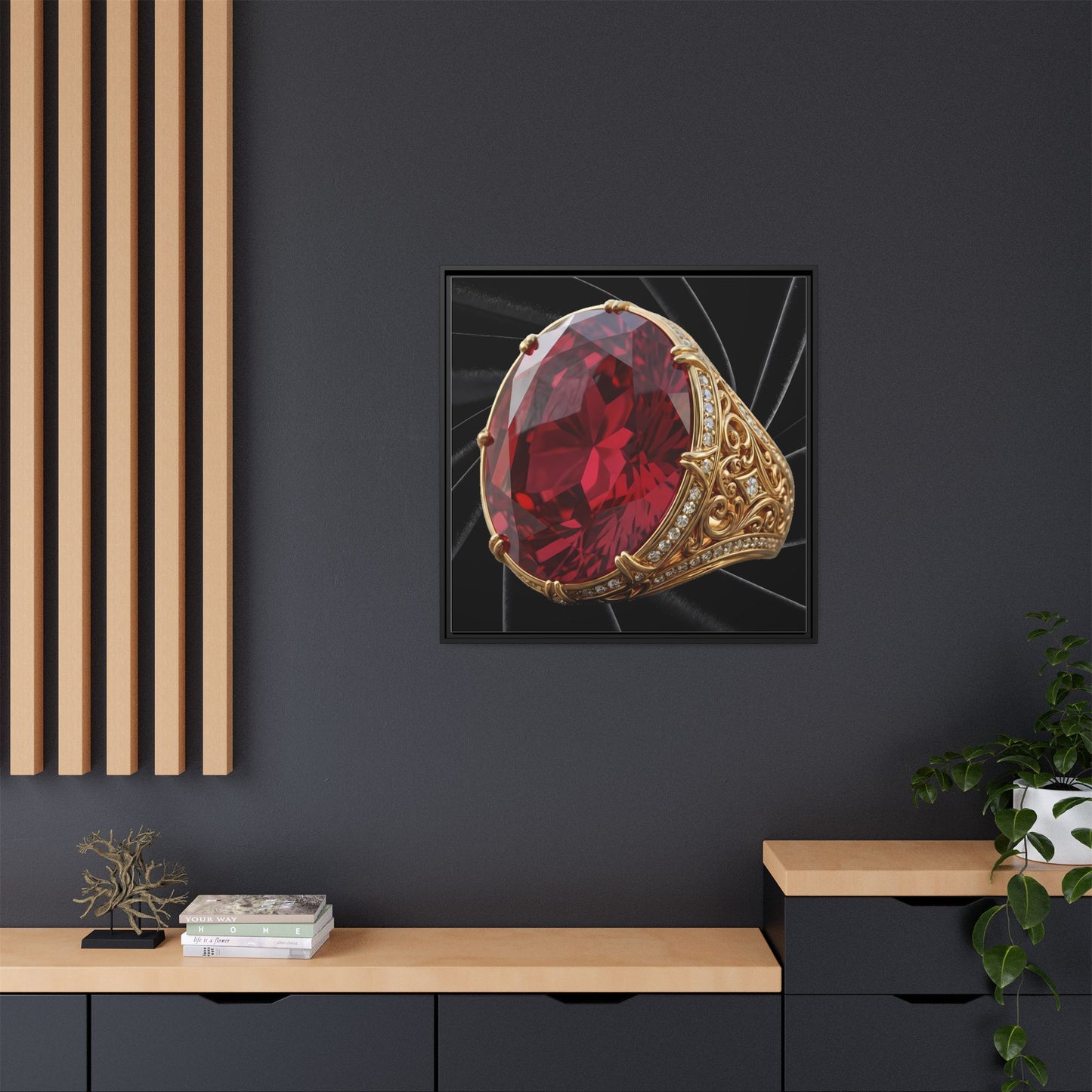Scarlet Sovereign Canvas