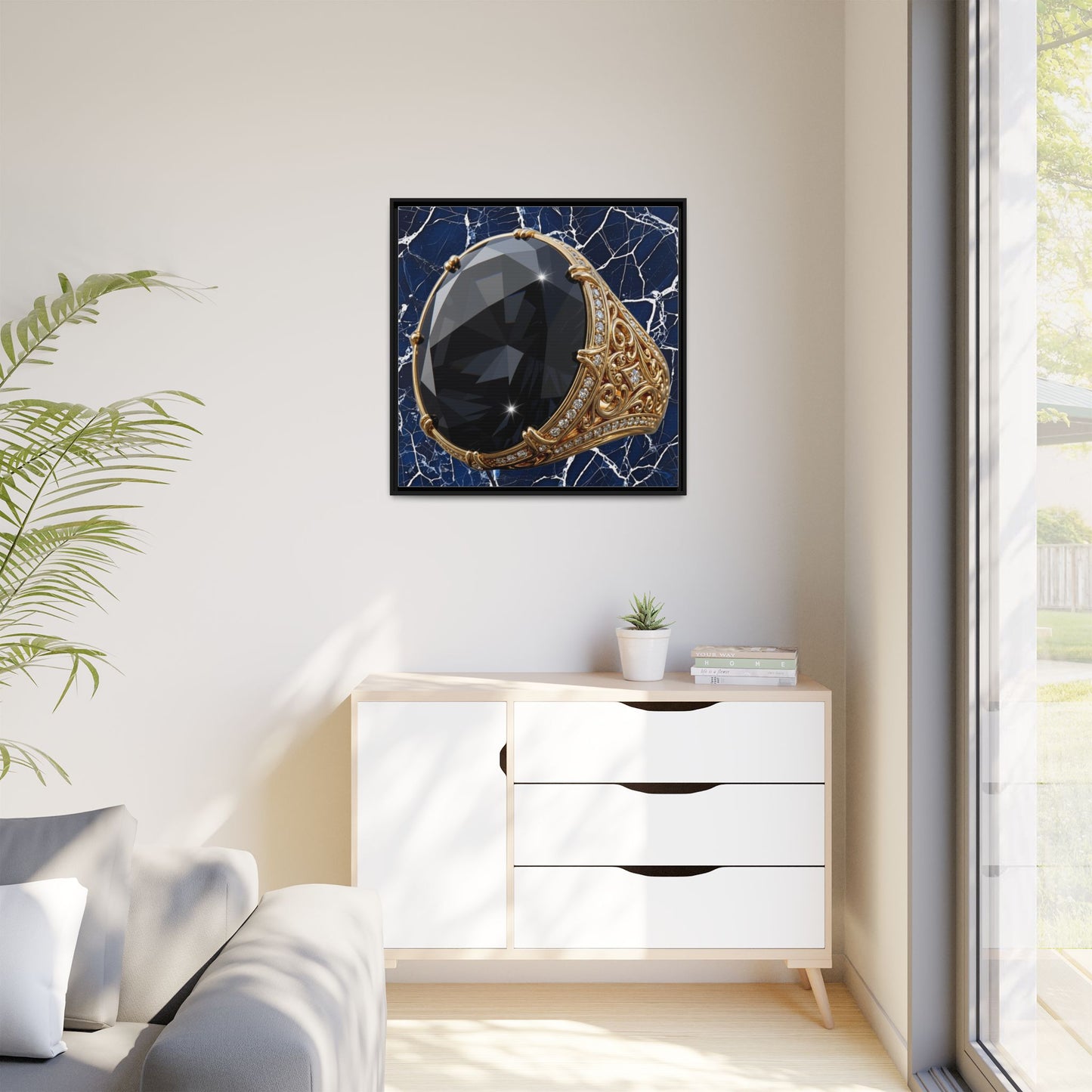 Black Diamond Veil Canvas