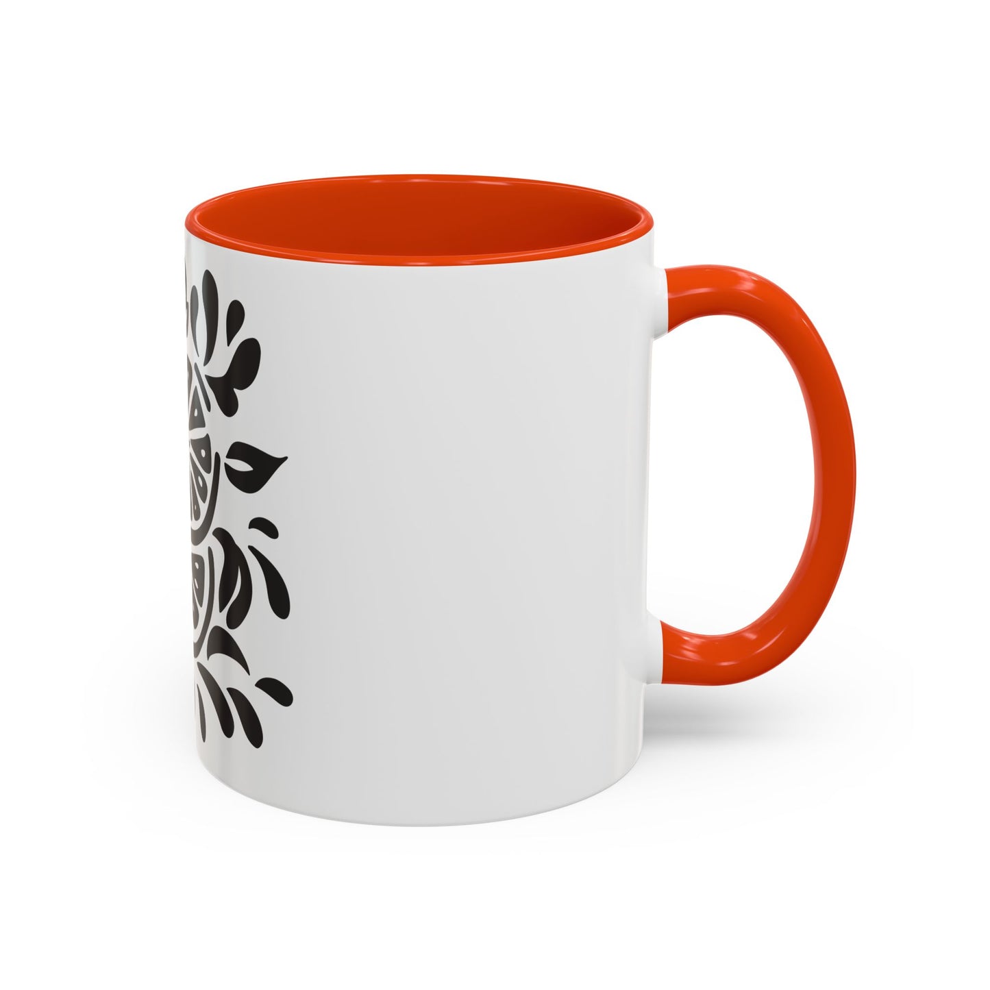 Monochrome Citrus Accent Mug
