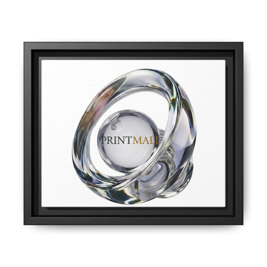 Sculptural Chrome Orbit Canvas