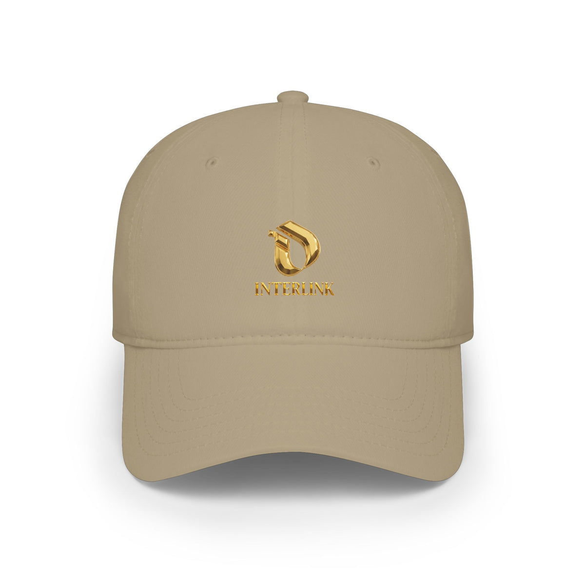 Gilded Facetmark Interlink Cotton Twill Cap
