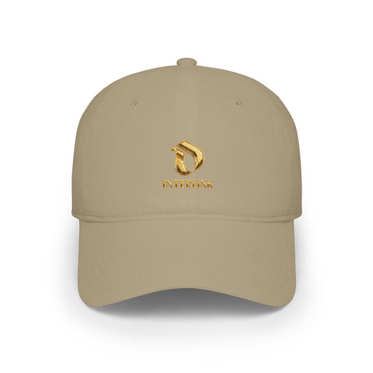 Gilded Facetmark Interlink Cotton Twill Cap