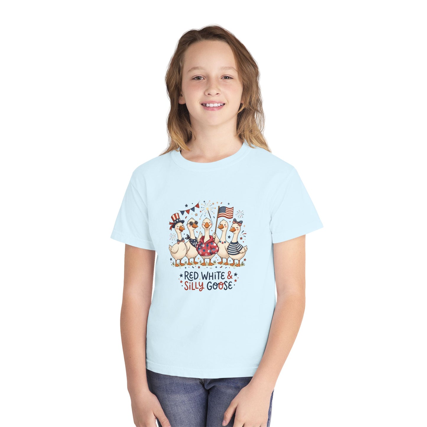 Red White & Silly Goose Youth T-Shirt