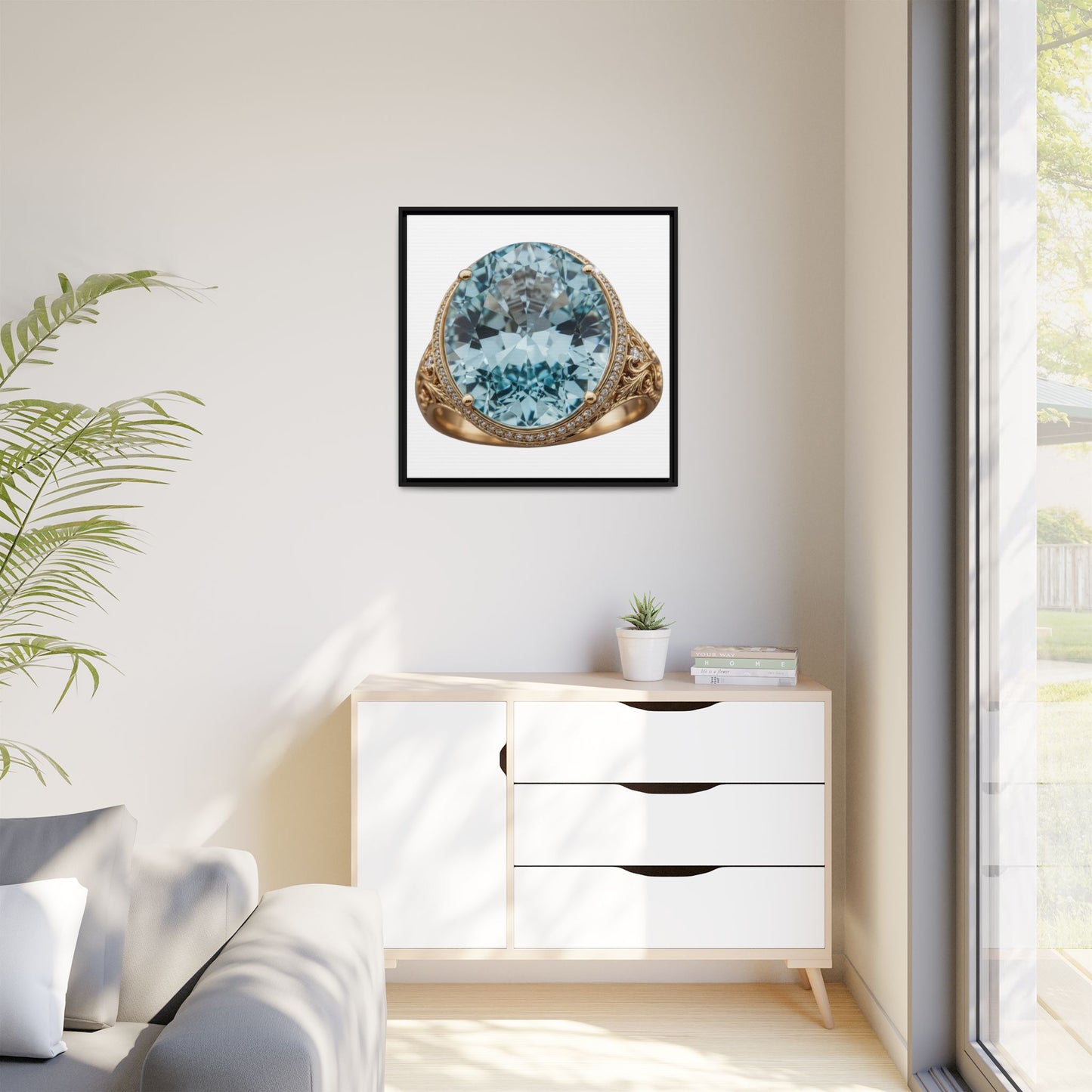 Aquamarine Heirloom Canvas Print