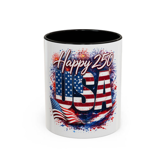 Patriotic USA 250 Celebration Coffee Mug