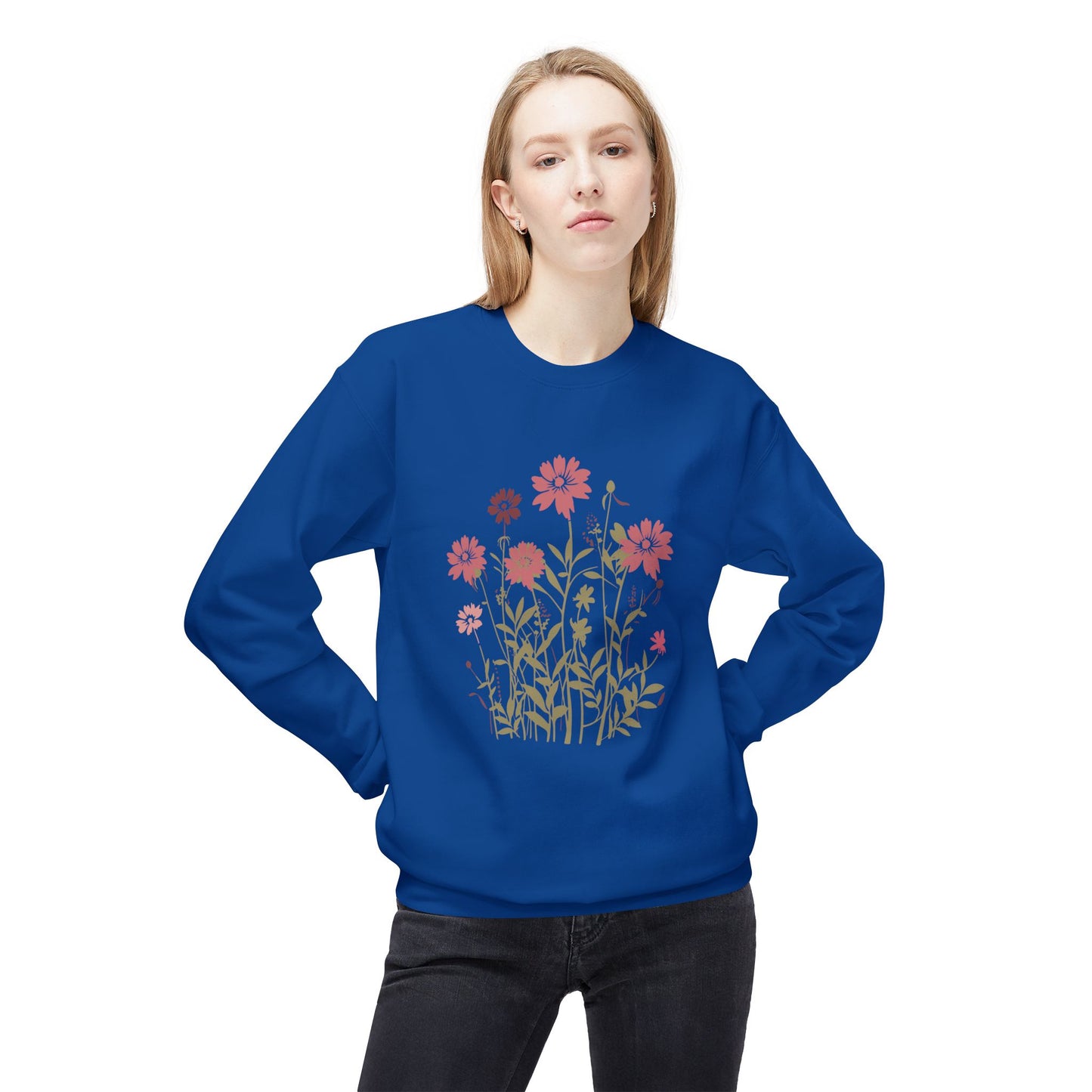 Wildflower Garden Graphic Crewneck Sweatshirt