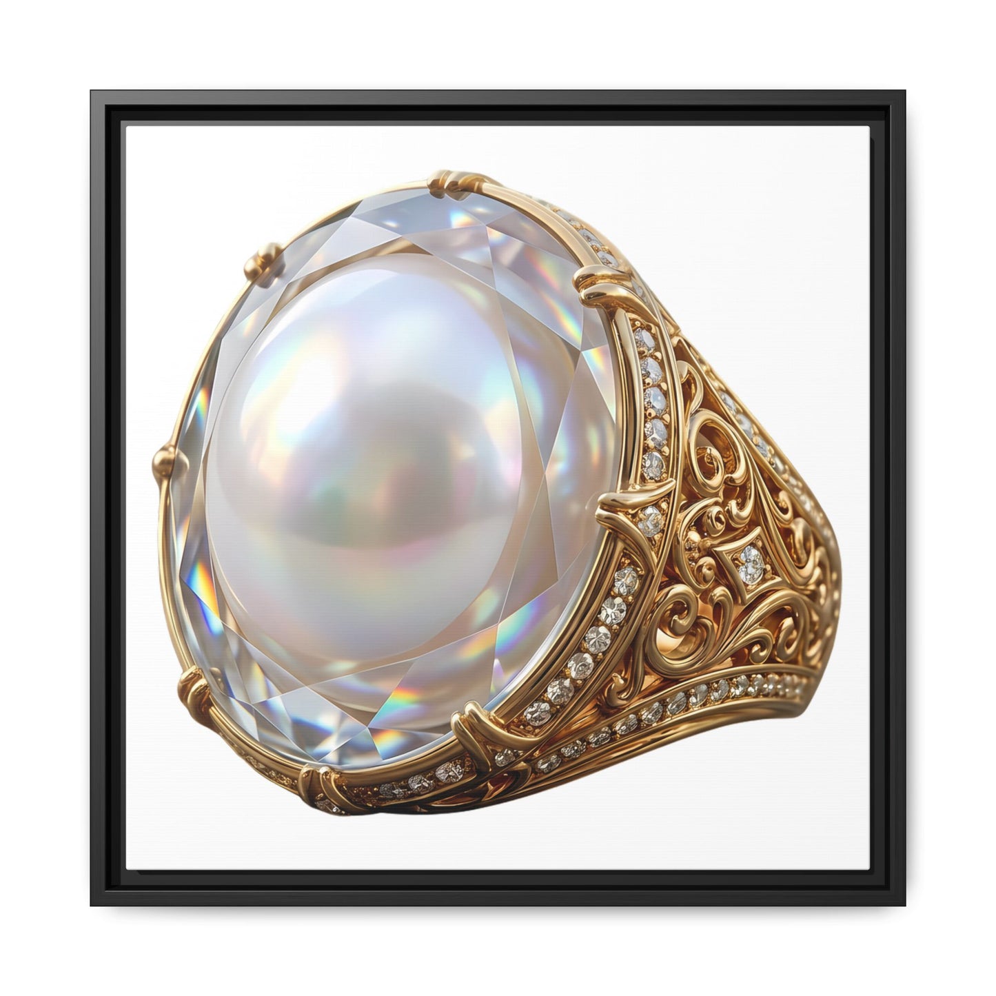 Luminous Pearl Signet Canvas Print