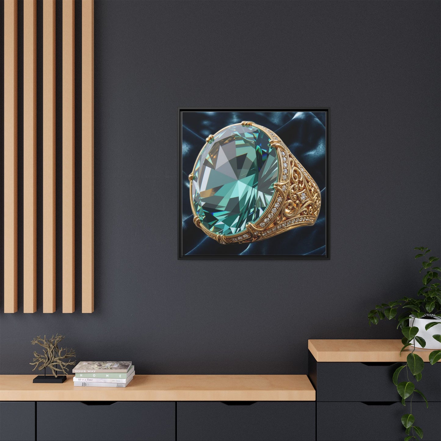 Lustrous Tourmaline Canvas