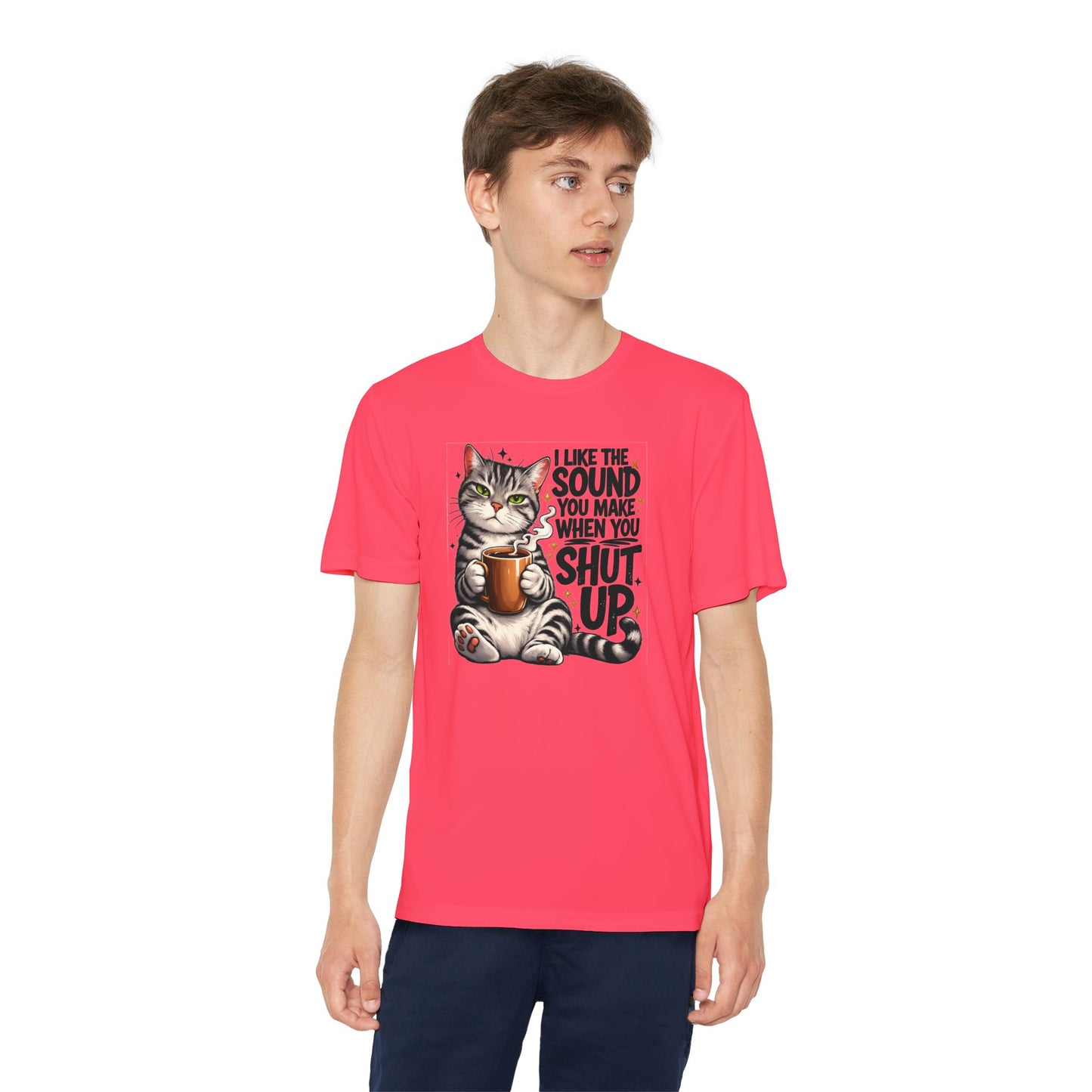 Youth Sarcastic Cat Graphic Tee