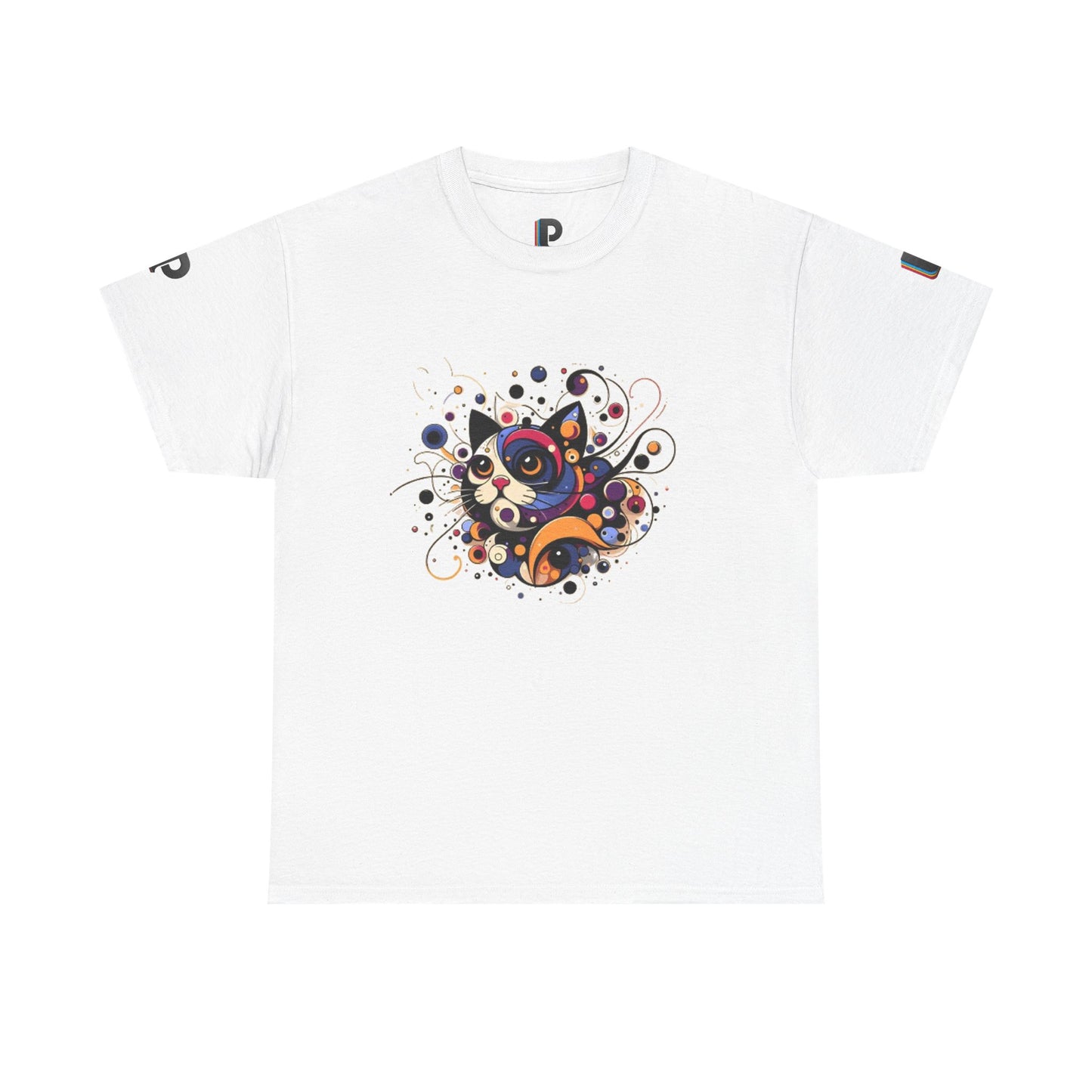 Wide-Eyed Curled Cat Men’s Tee