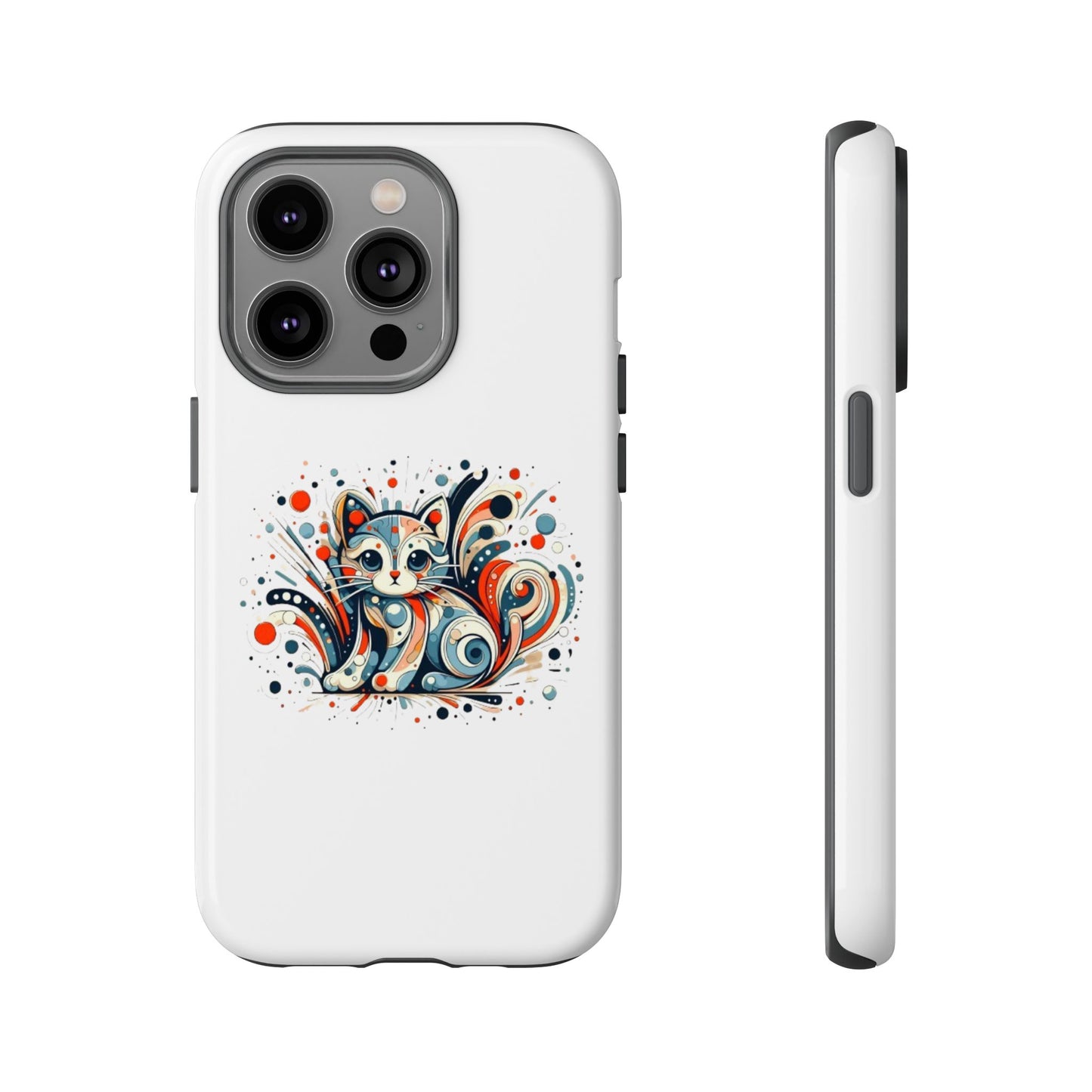 Filigree Cat Apple Phone Case