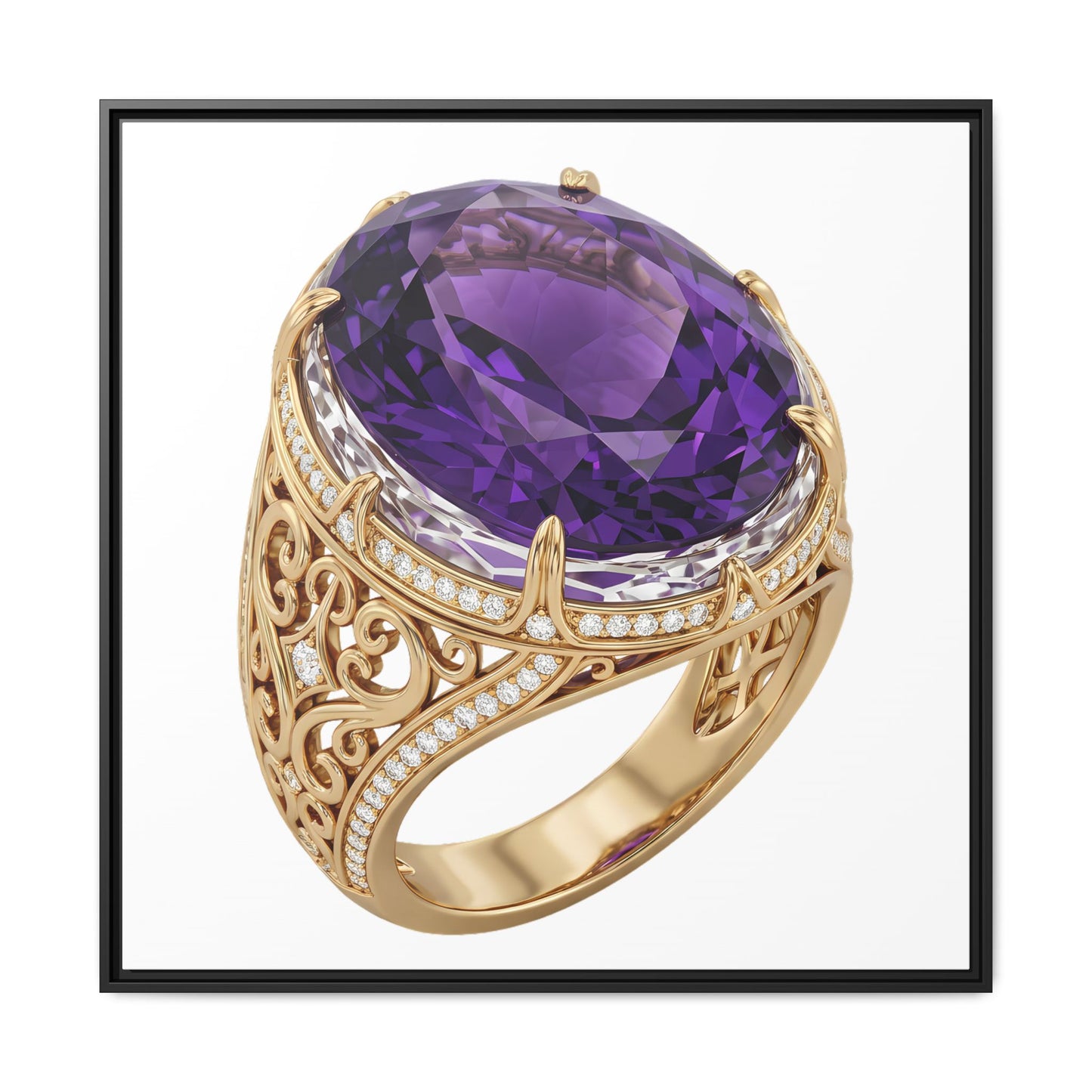 Amethyst Emblem Canvas Print