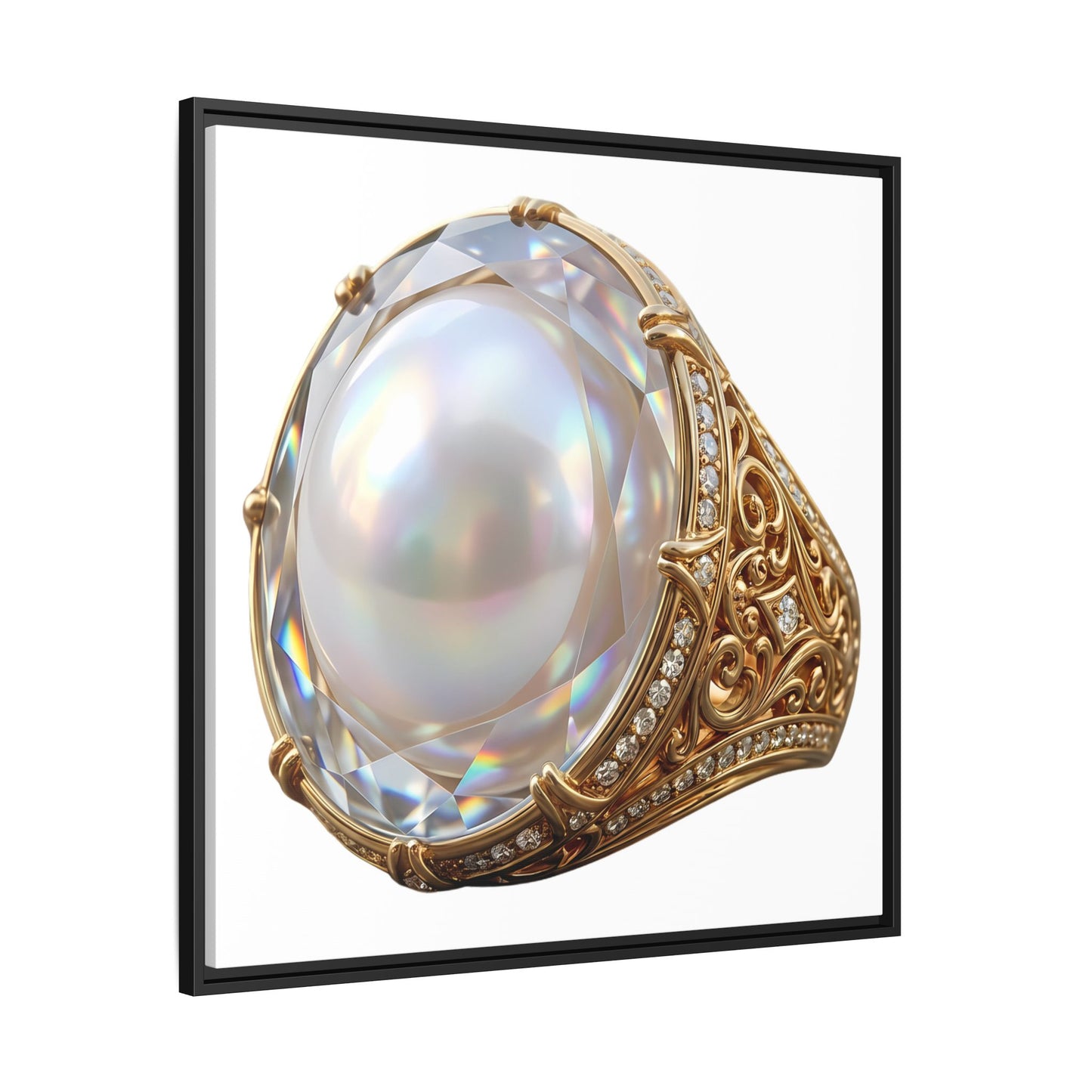 Luminous Pearl Signet Canvas Print