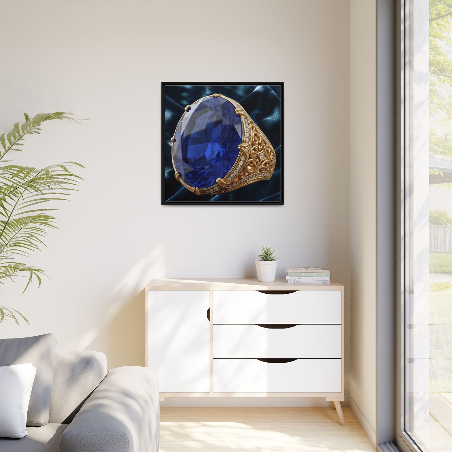 Midnight Sapphire Ring Canvas