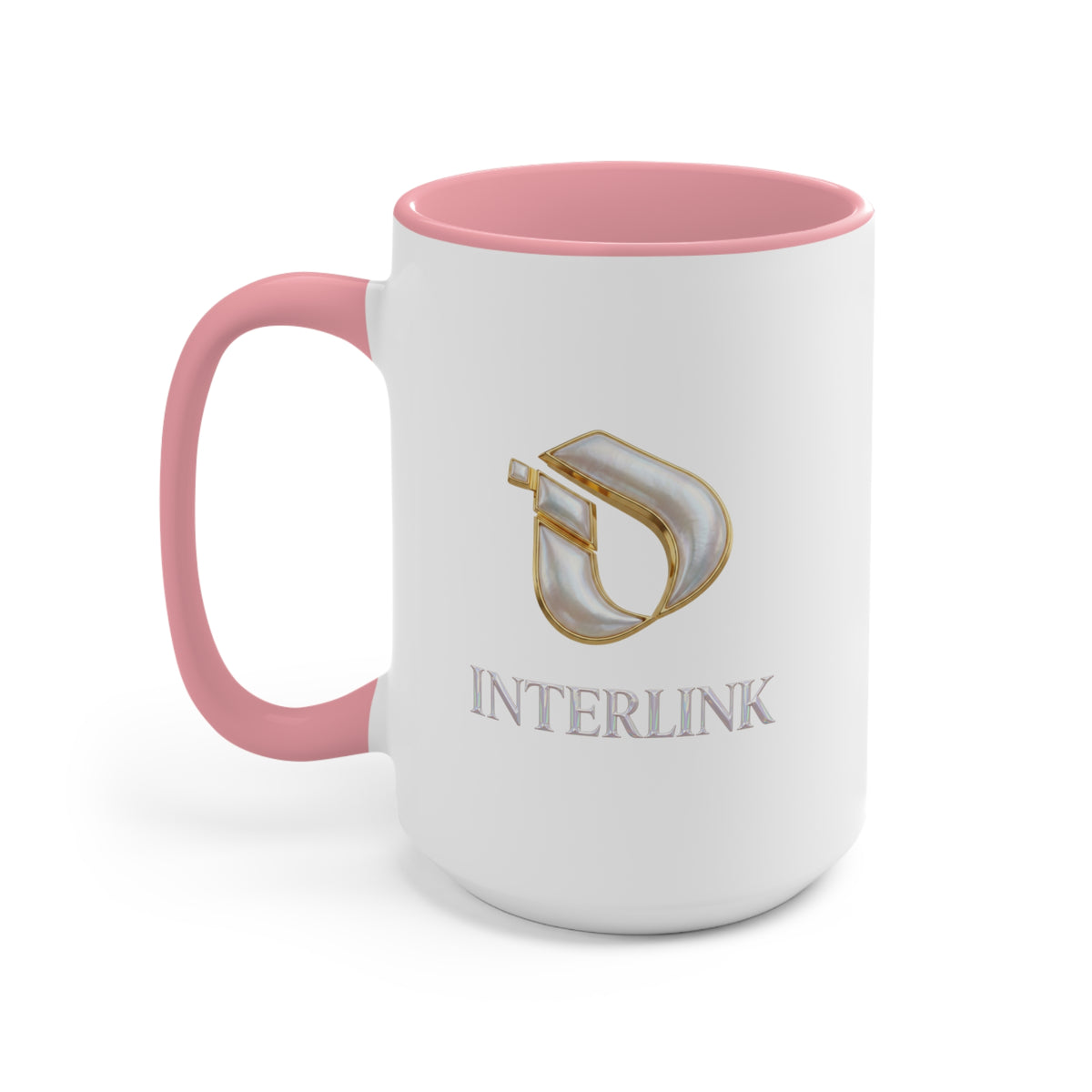 Pearl Glow Interlink Color Accent Ceramic Mug