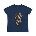 Golden Bamboo Ink Brush Front Print Women’s Tee