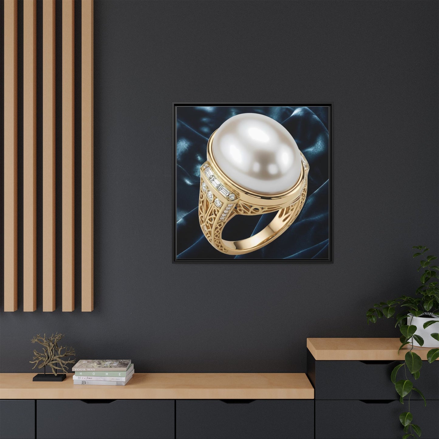 Ivory Pearl Statement Canvas