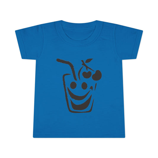 Toddler Smiling Juice Cup Graphic T-Shirt
