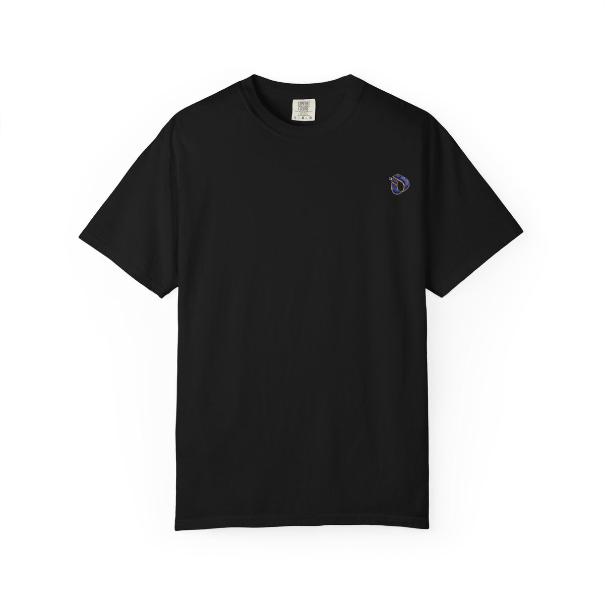 Lapis Lazuli Cobalt Crest Interlink Heavyweight Back Print Tee