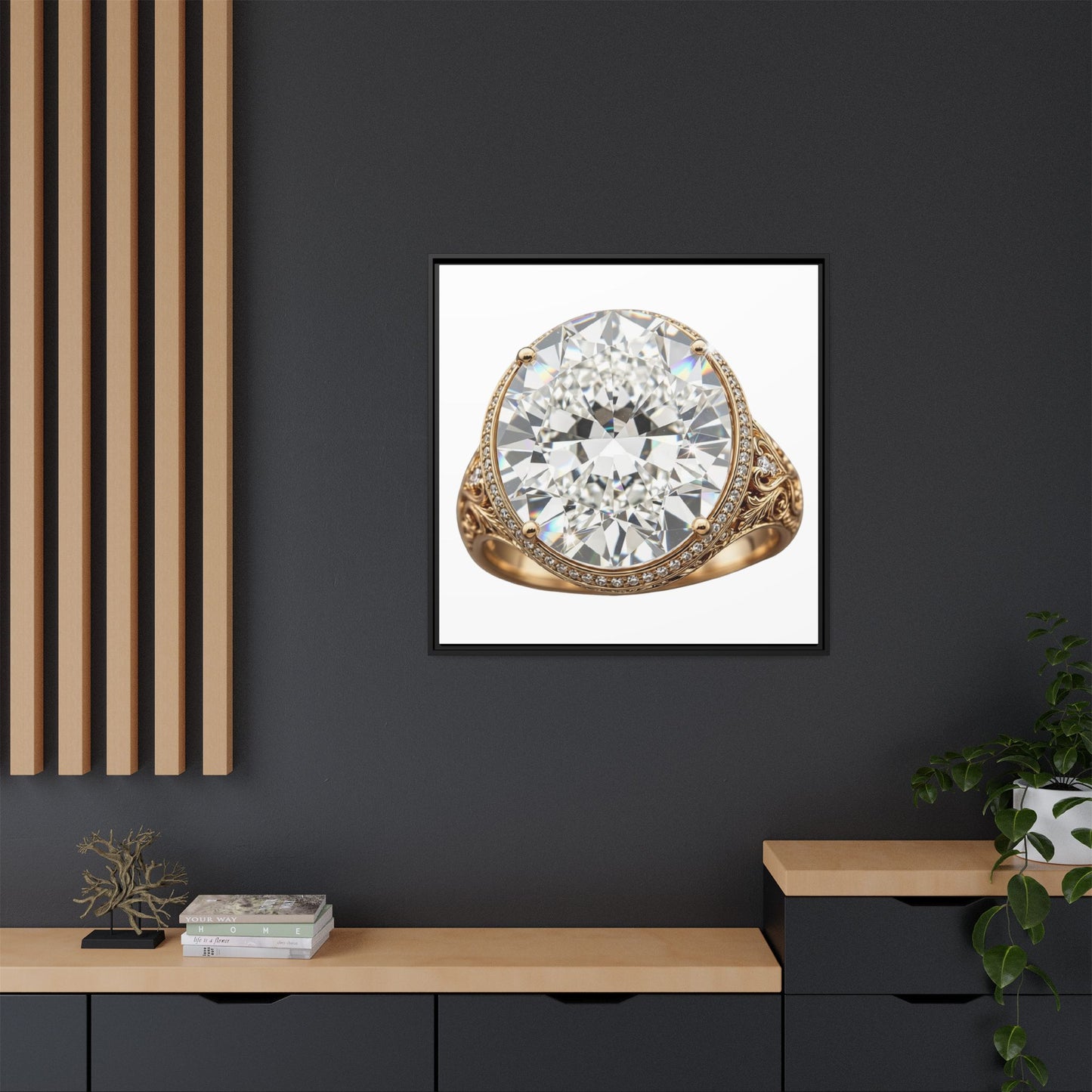 Brilliant Cut Ring Canvas Print