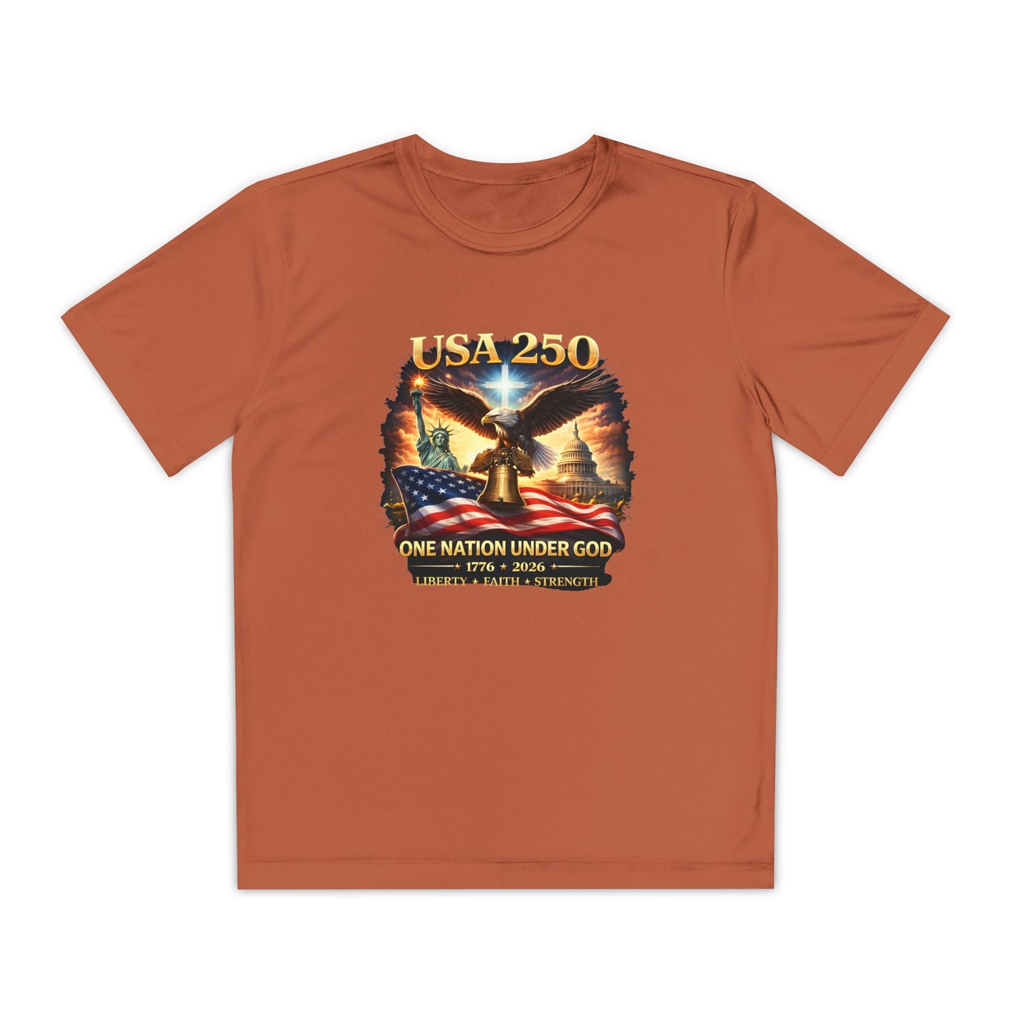 USA 250 Youth Patriotic Graphic Tee