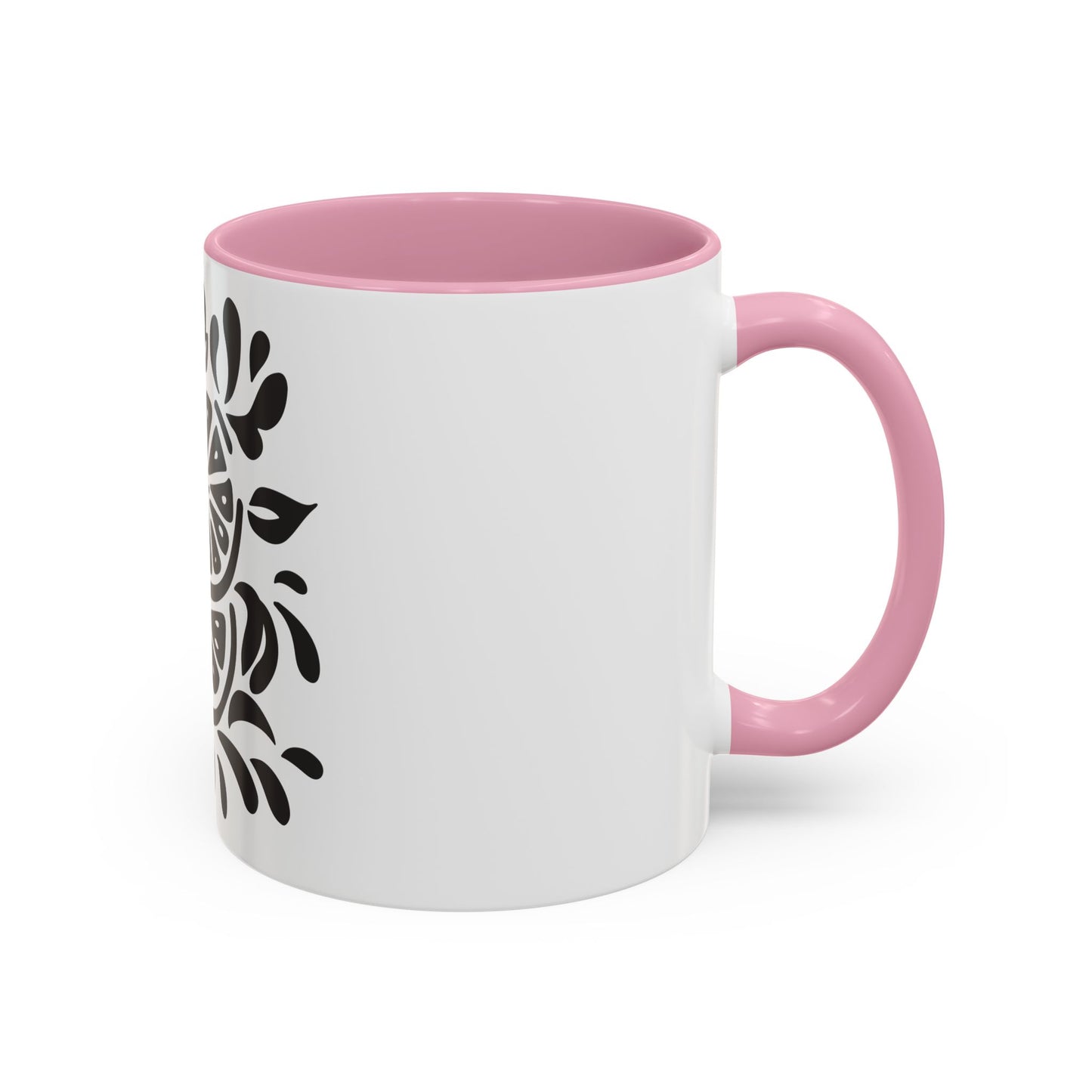 Monochrome Citrus Accent Mug