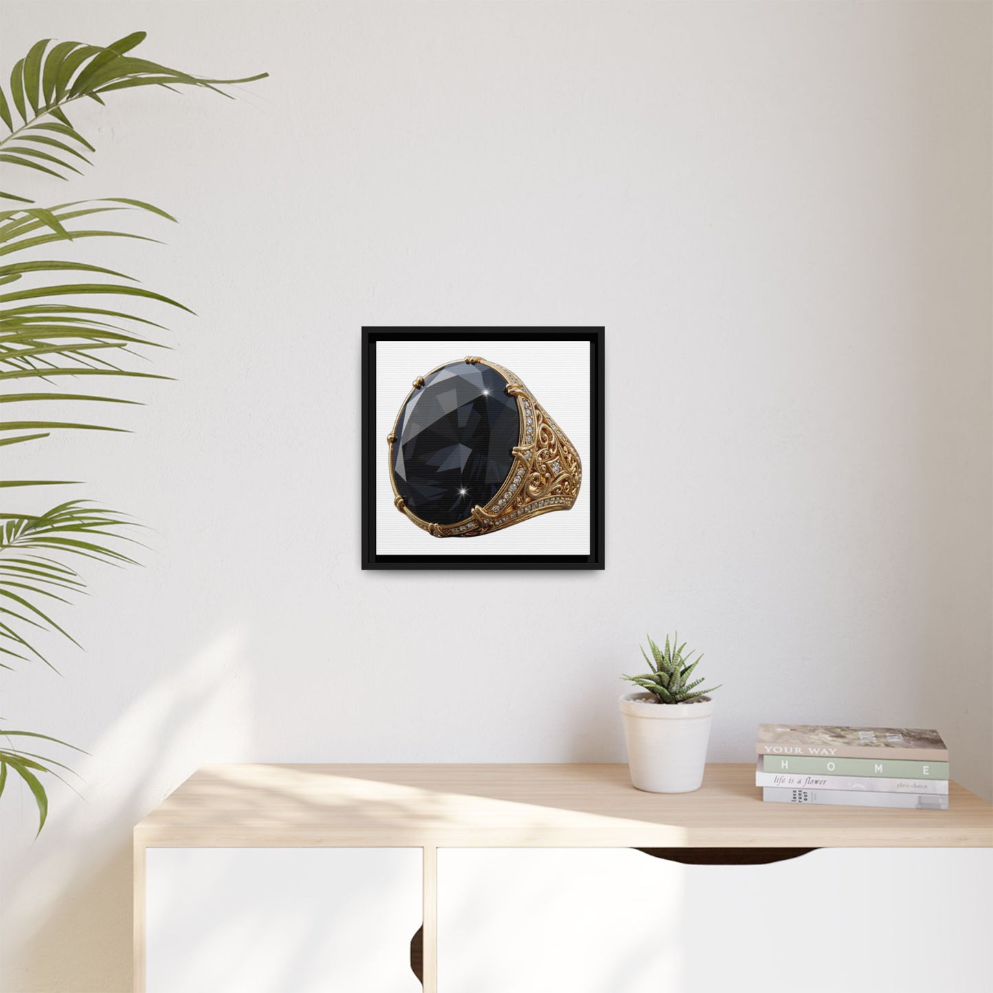 Black Diamond Minimal Glow Canvas