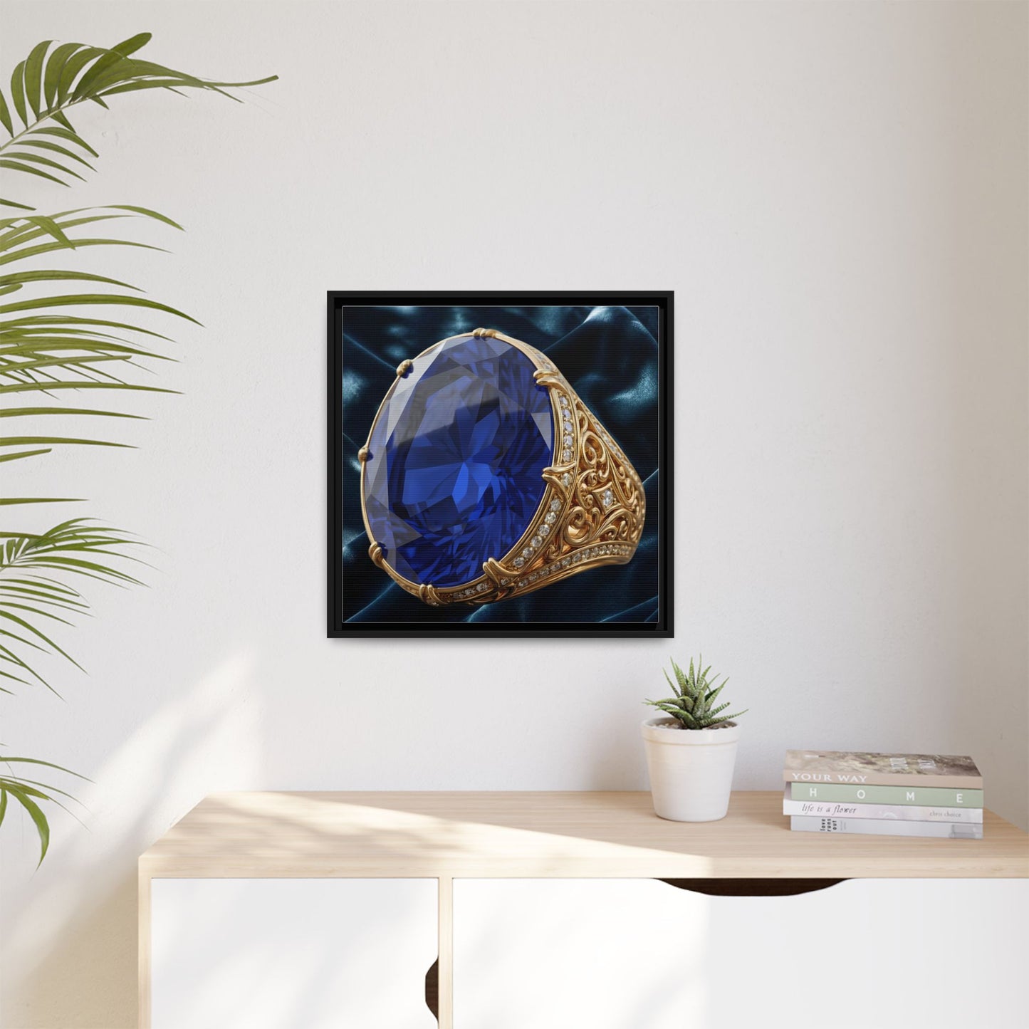 Midnight Sapphire Ring Canvas