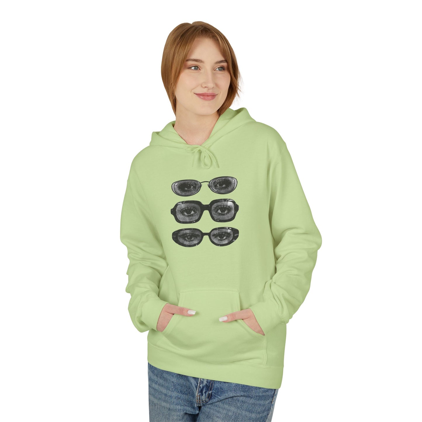 Quiet Gaze Graphic Hoodie