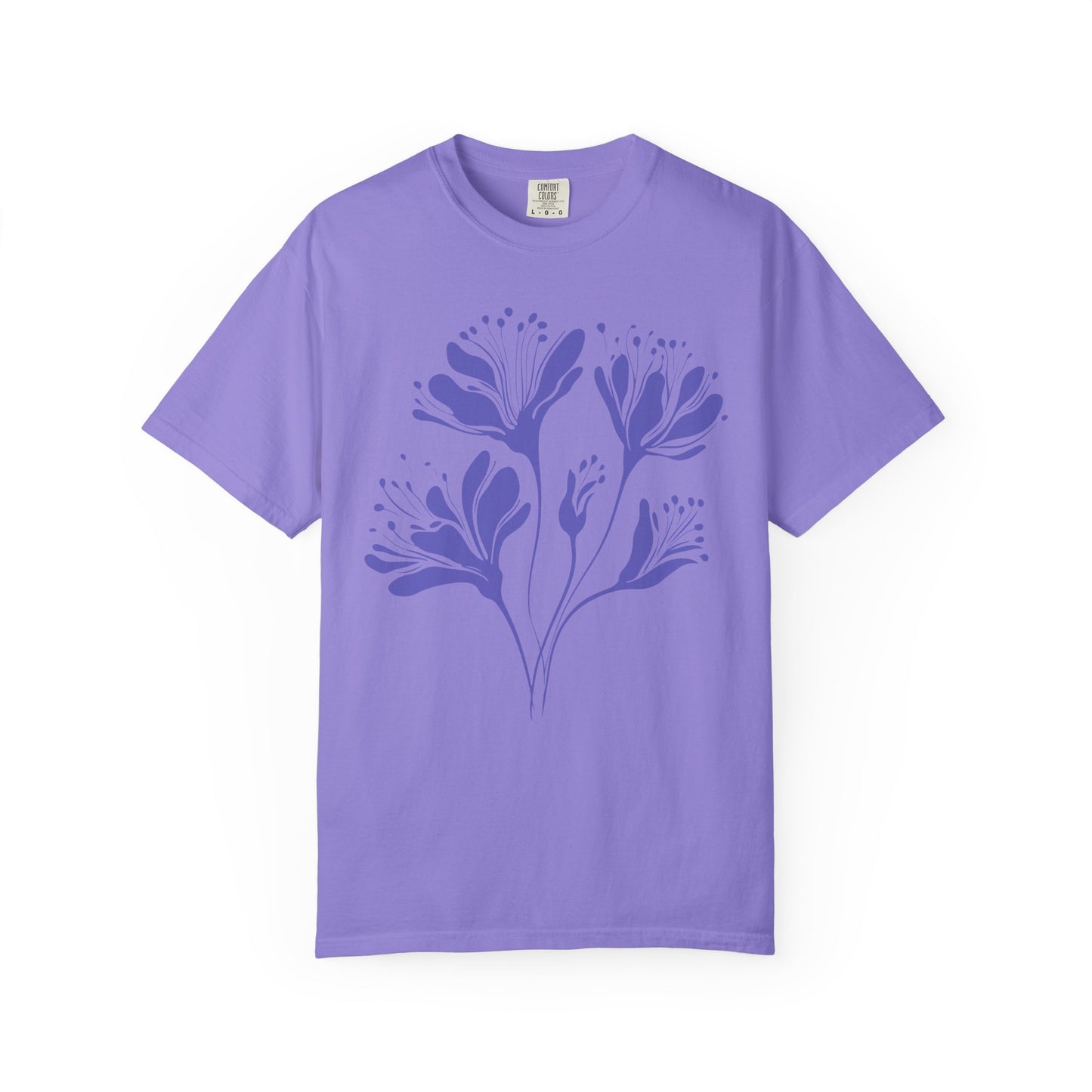 Purple Floral Graphic T-Shirt