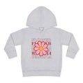 Retro Flower Typography Toddler Hoodie