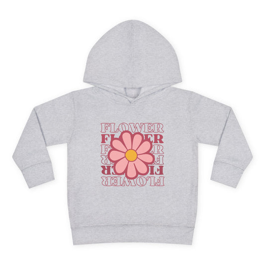 Retro Flower Typography Toddler Hoodie