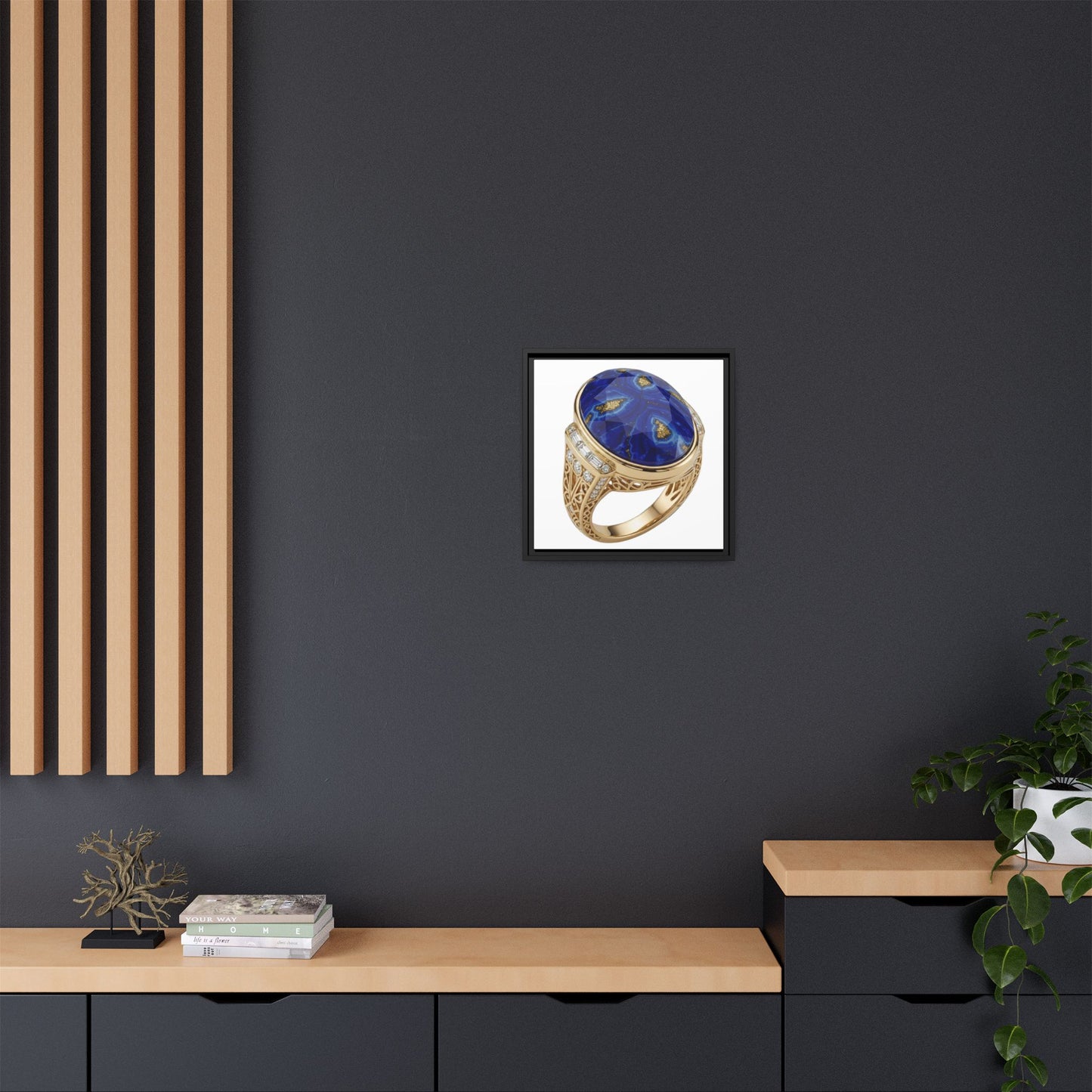 Lapis Ivory Focus Canvas