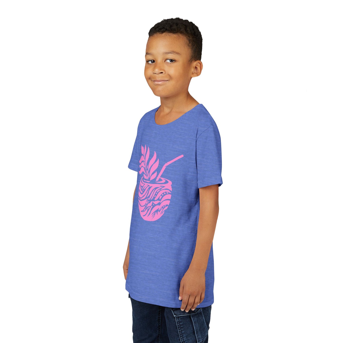Youth Pink Aloha Drink Tee