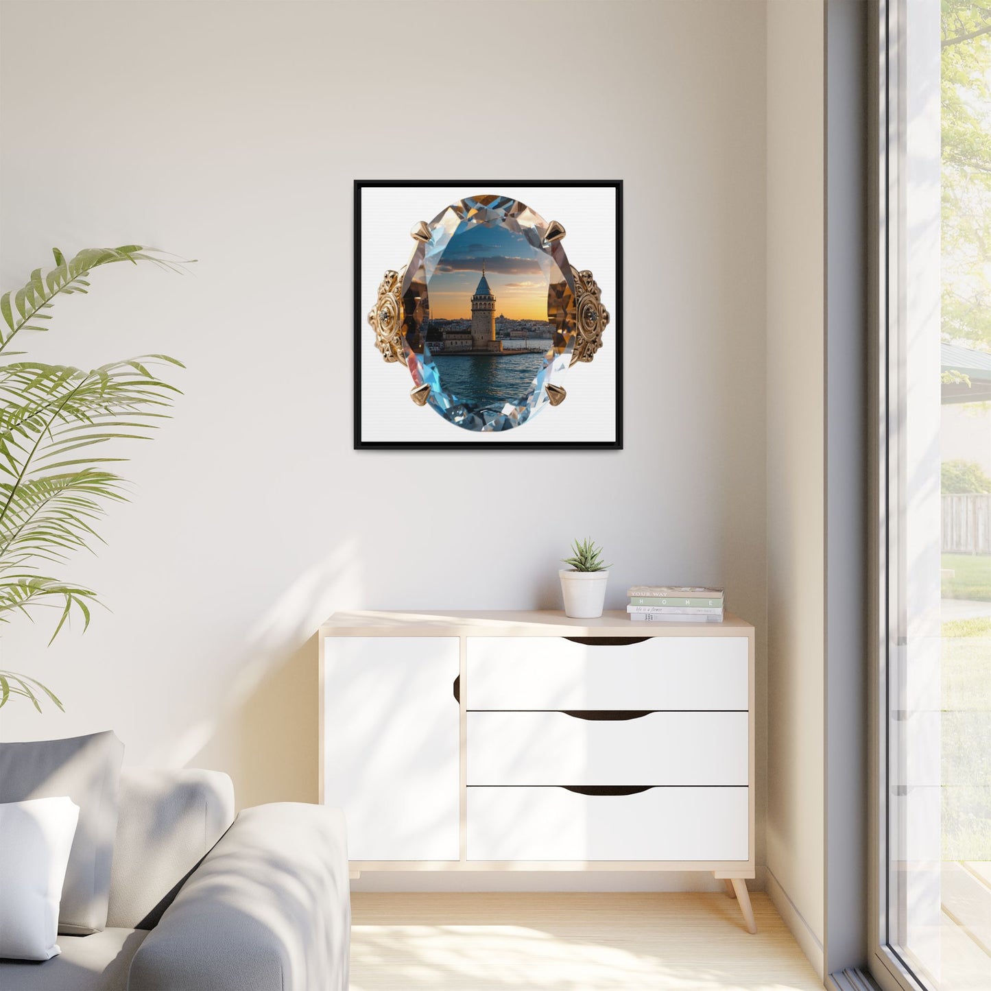 Maiden's Tower Jewel Canvas