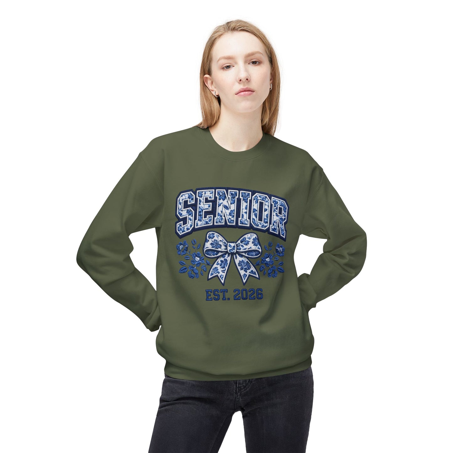 Senior 2026 Graphic Women's Crewneck Sweatshirt