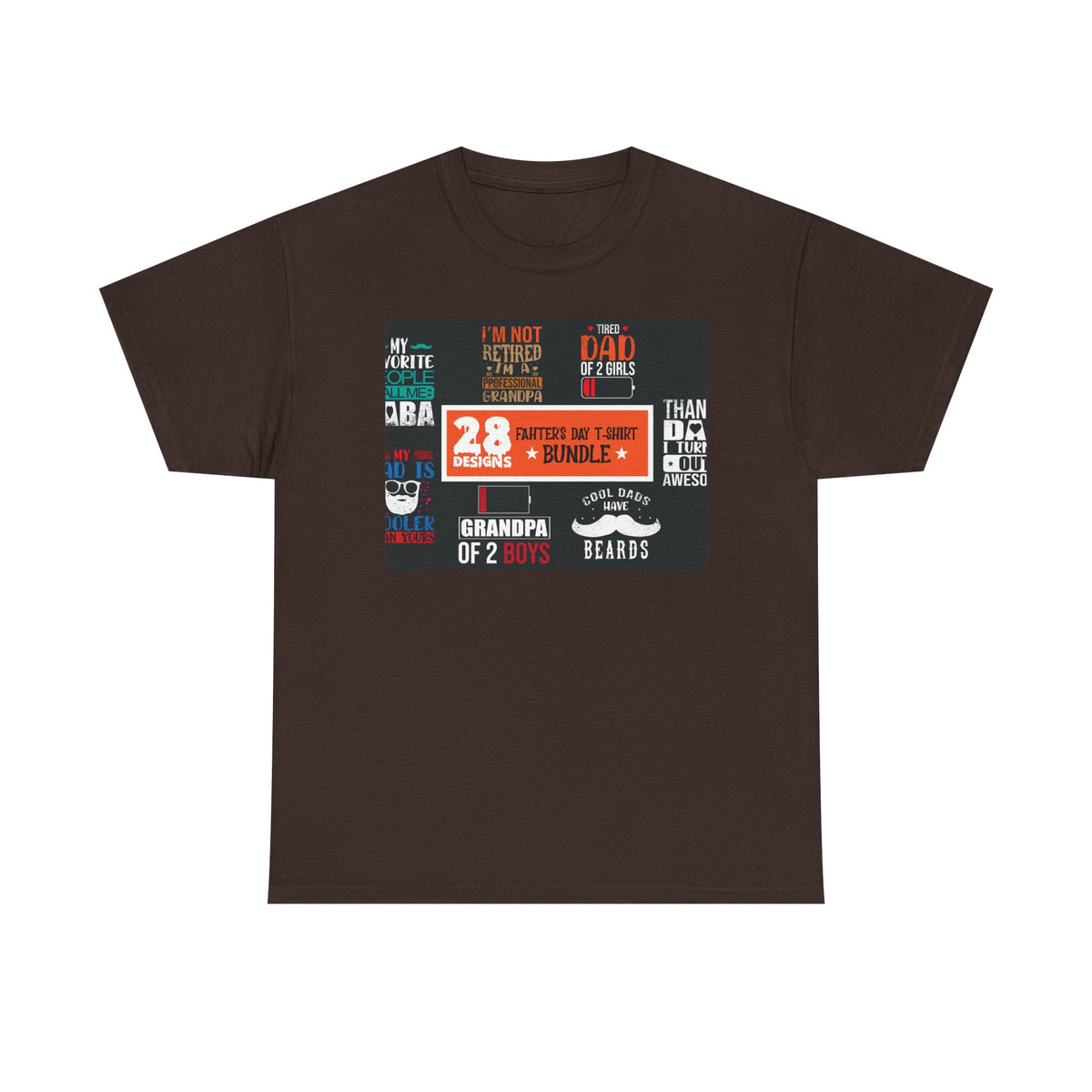Proud Grandpa of 2 Boys Graphic Tee
