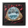 Oval Aquamarine Canvas