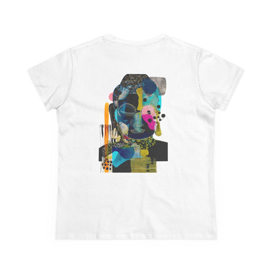 Abstract Chromatic Portrait Back Print Women’s Tee