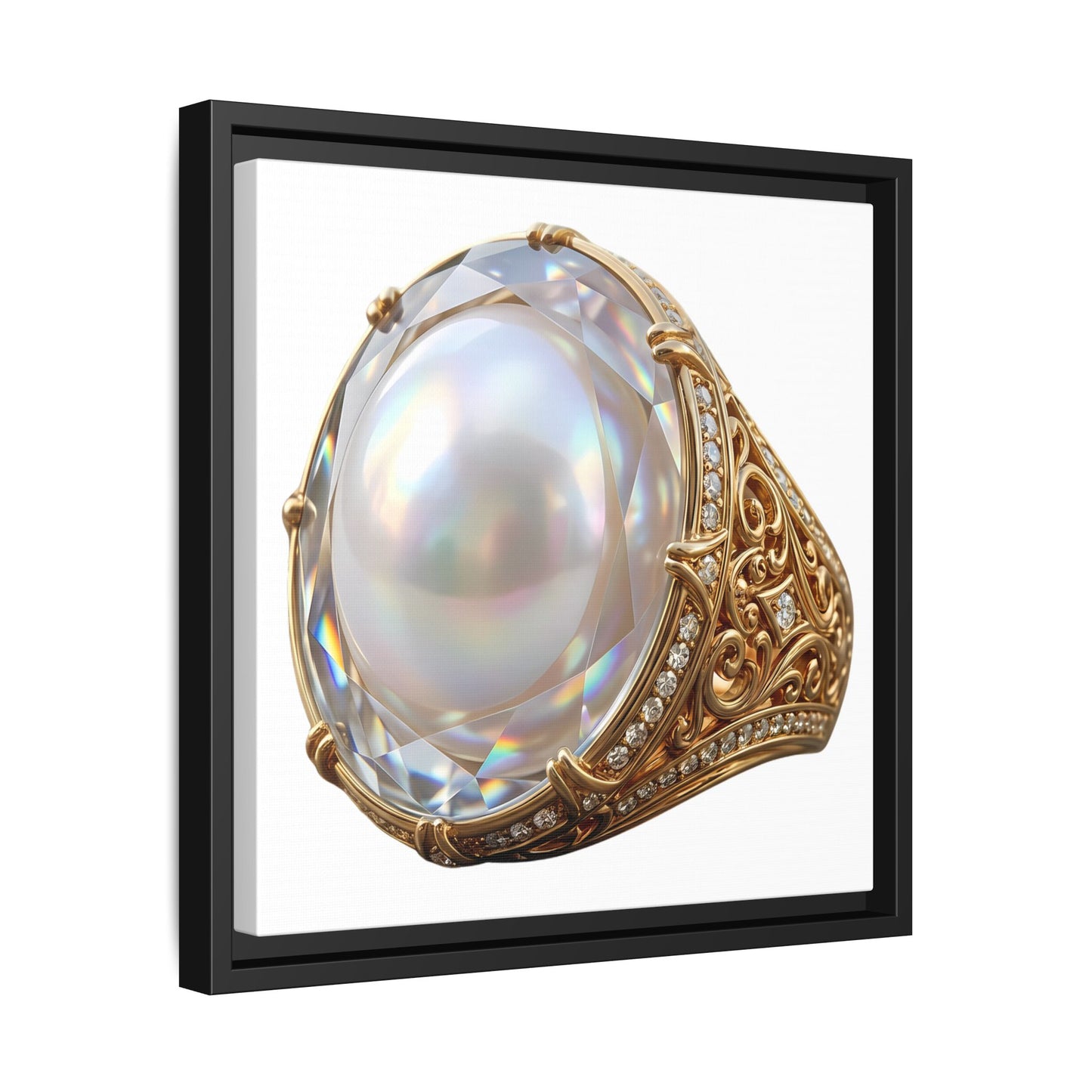 Luminous Pearl Signet Canvas Print