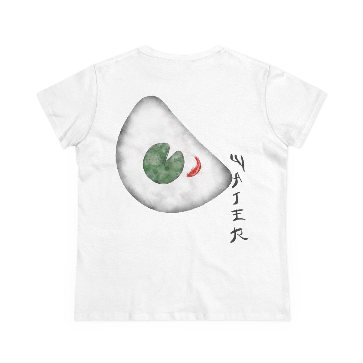Koi & Lily Pad Ink Wash Back Print Women’s Tee