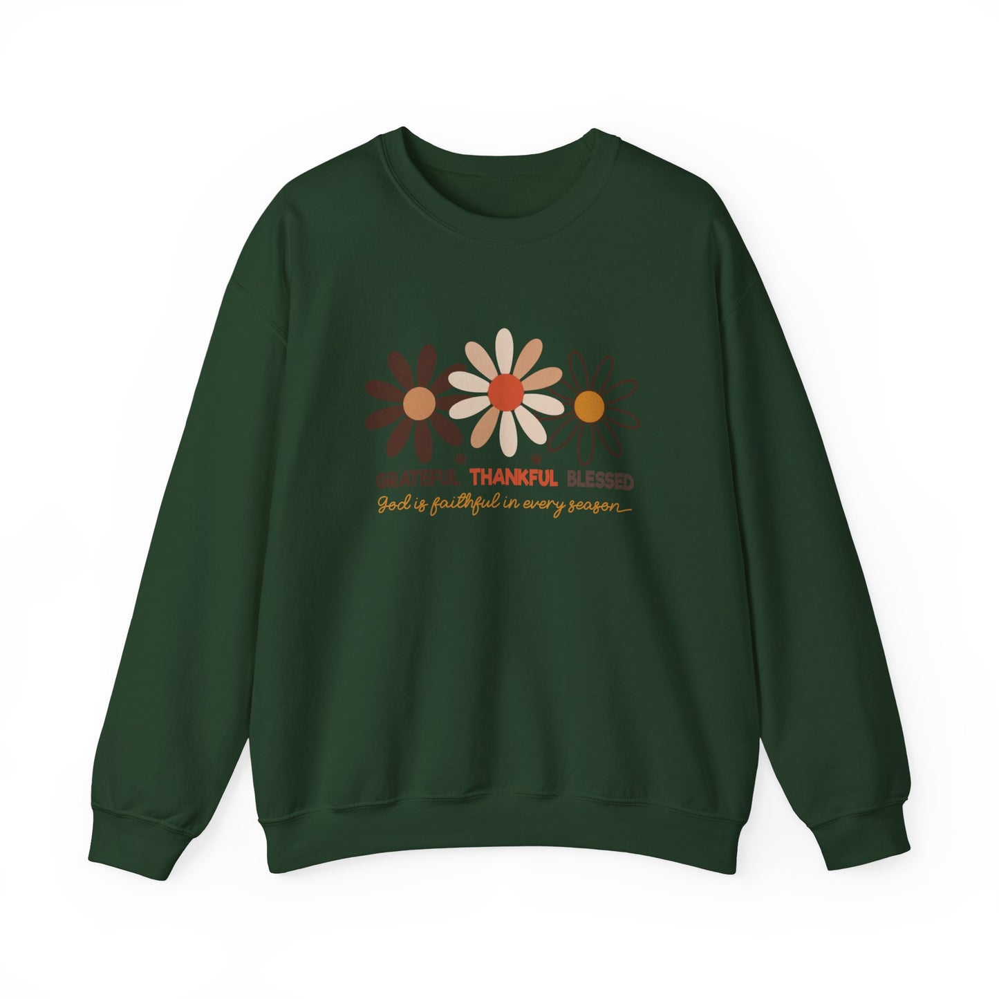 Grateful Thankful Blessed Women's Crewneck Sweatshirt