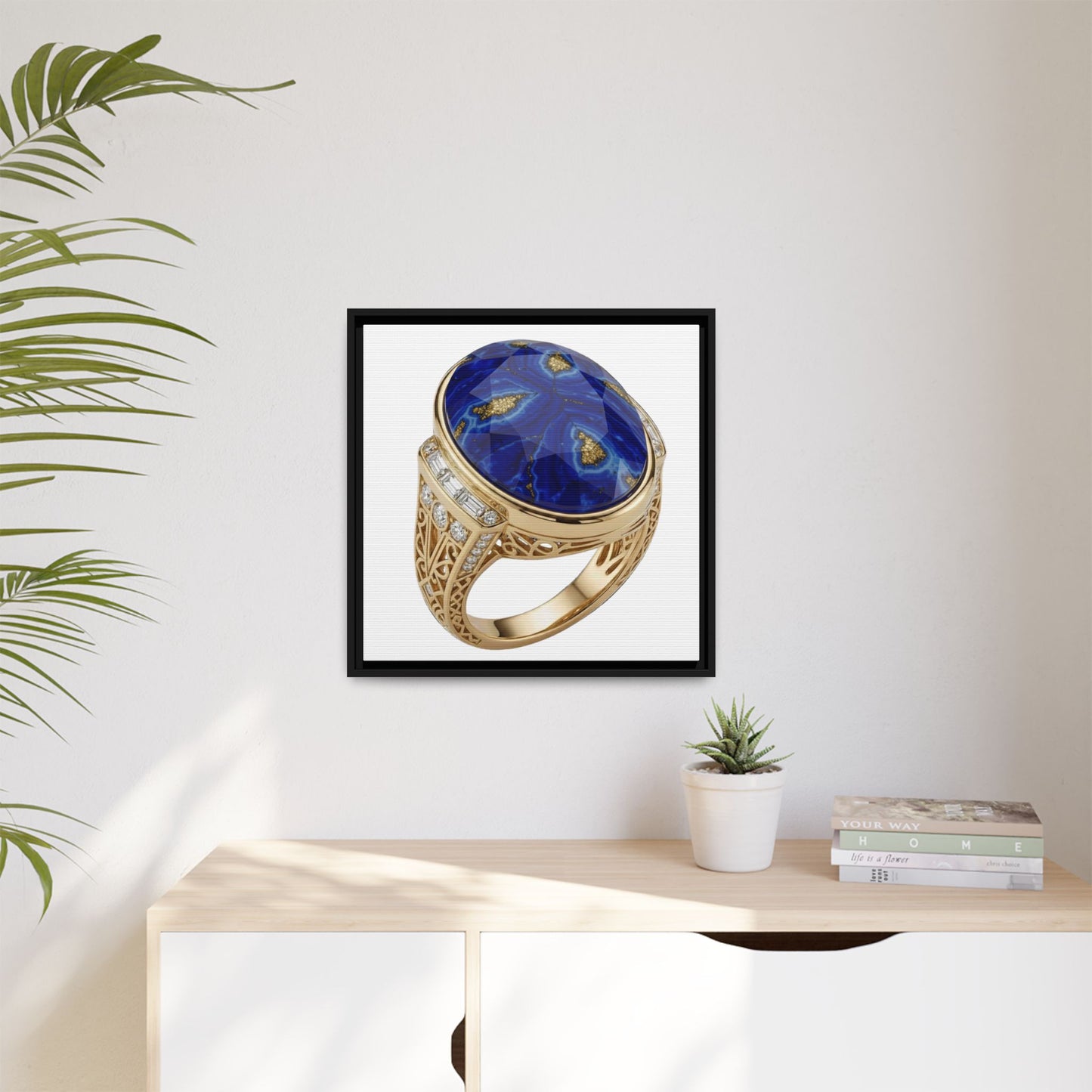 Lapis Ivory Focus Canvas