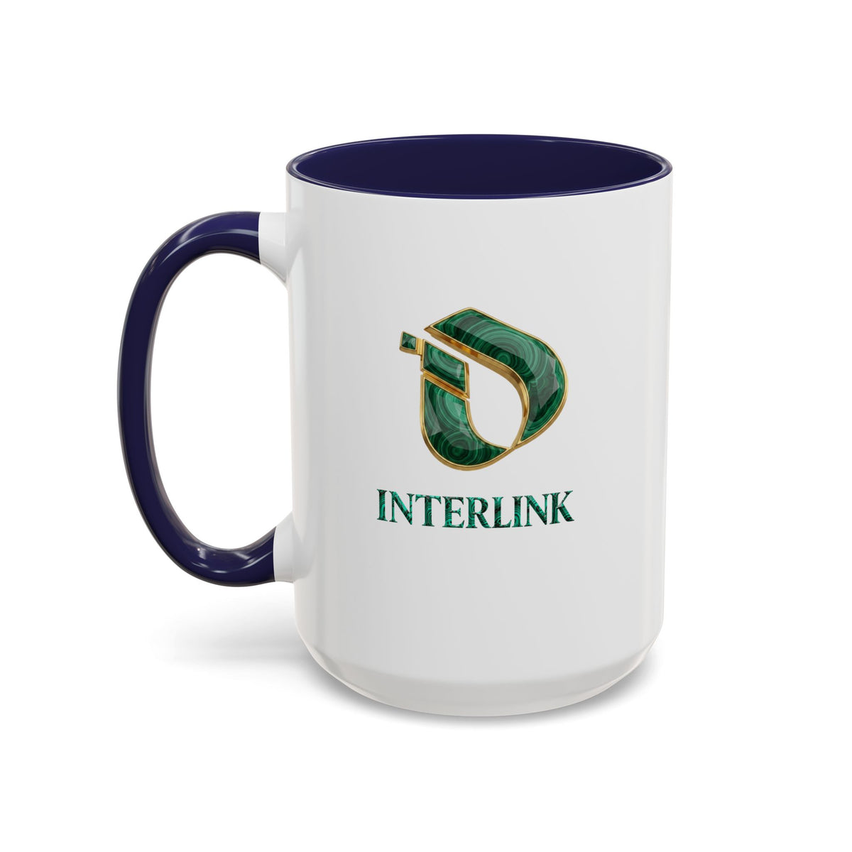 Malachite Vein Interlink Two-Tone Ceramic Mug