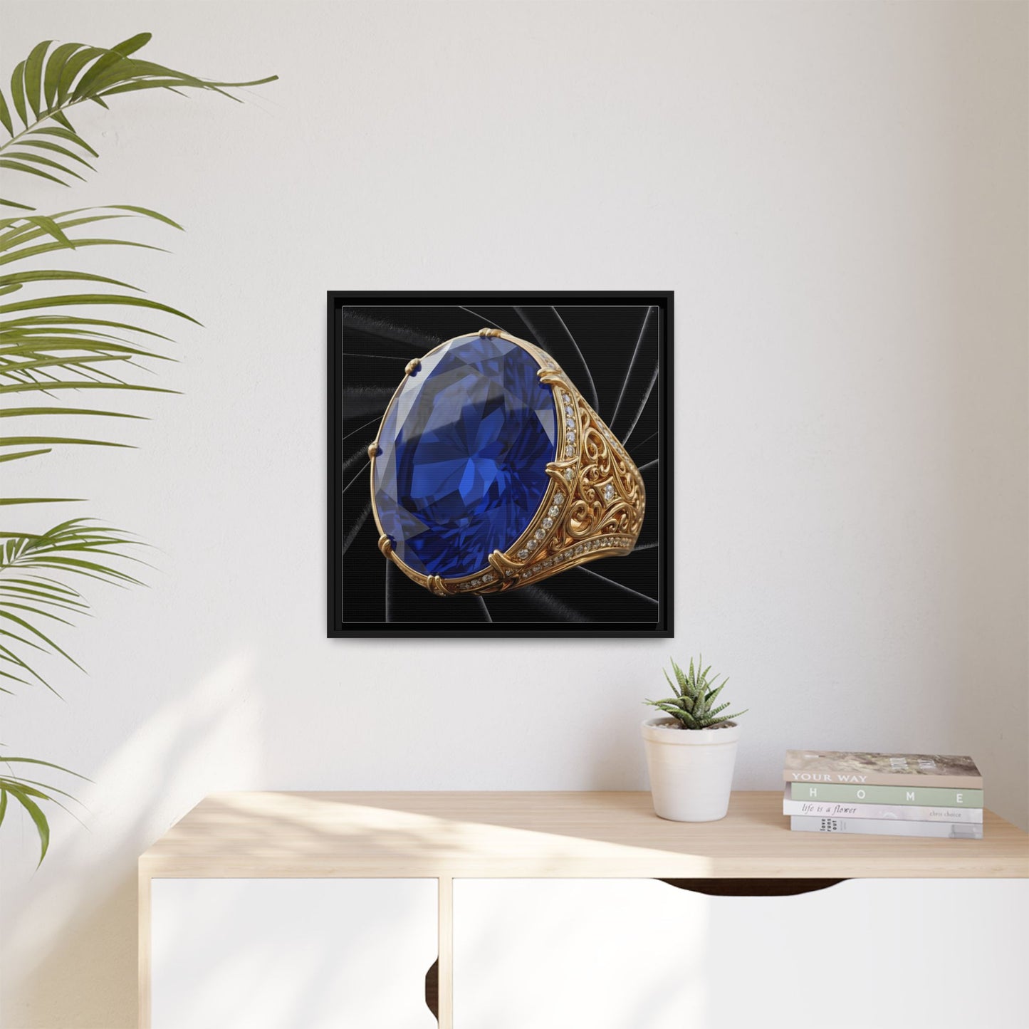 Royal Sapphire Jewel Canvas
