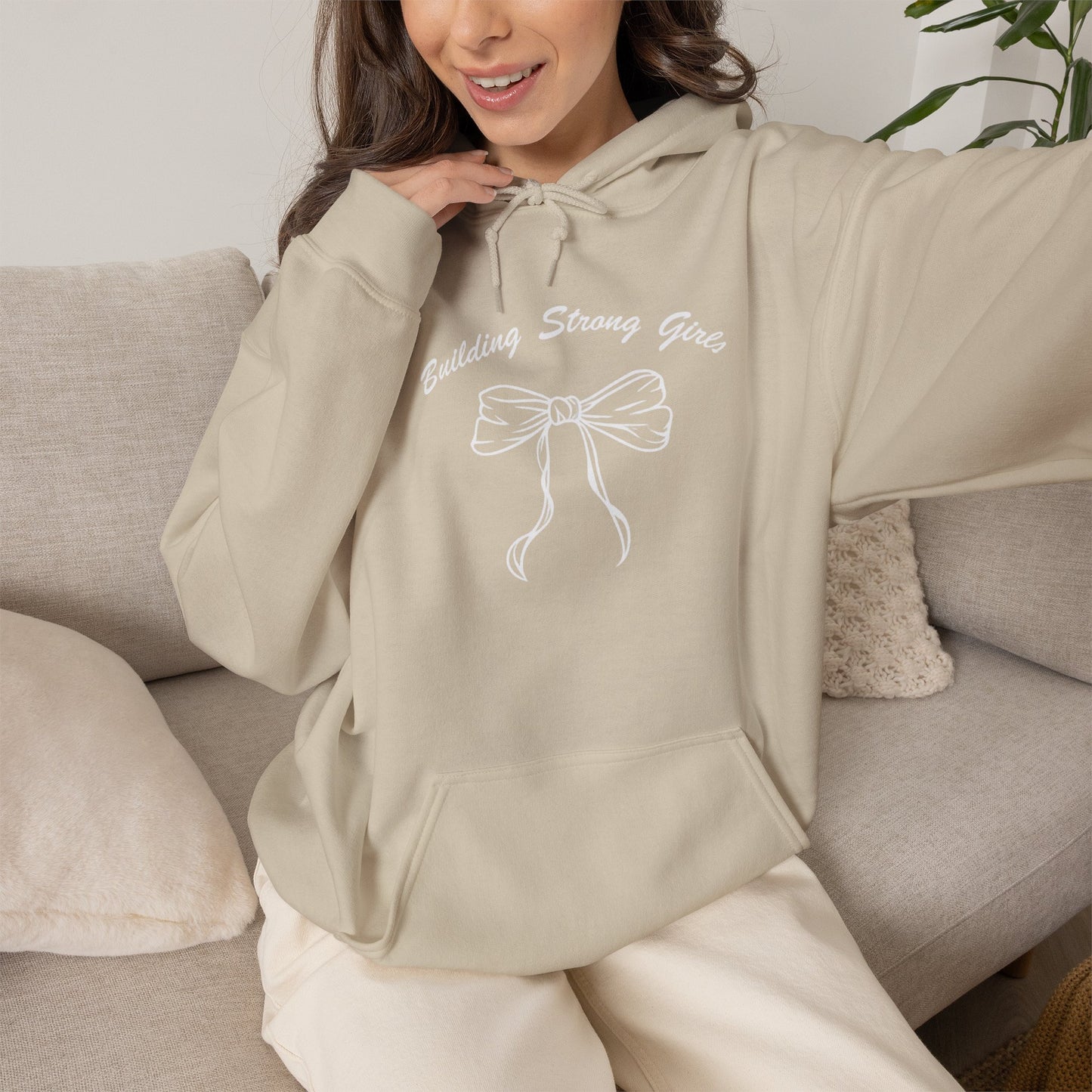 Building Strong Girls Ribbon Hoodie