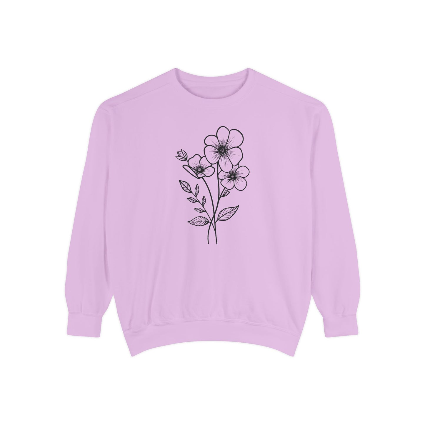 Minimal Botanical Crewneck Sweatshirt