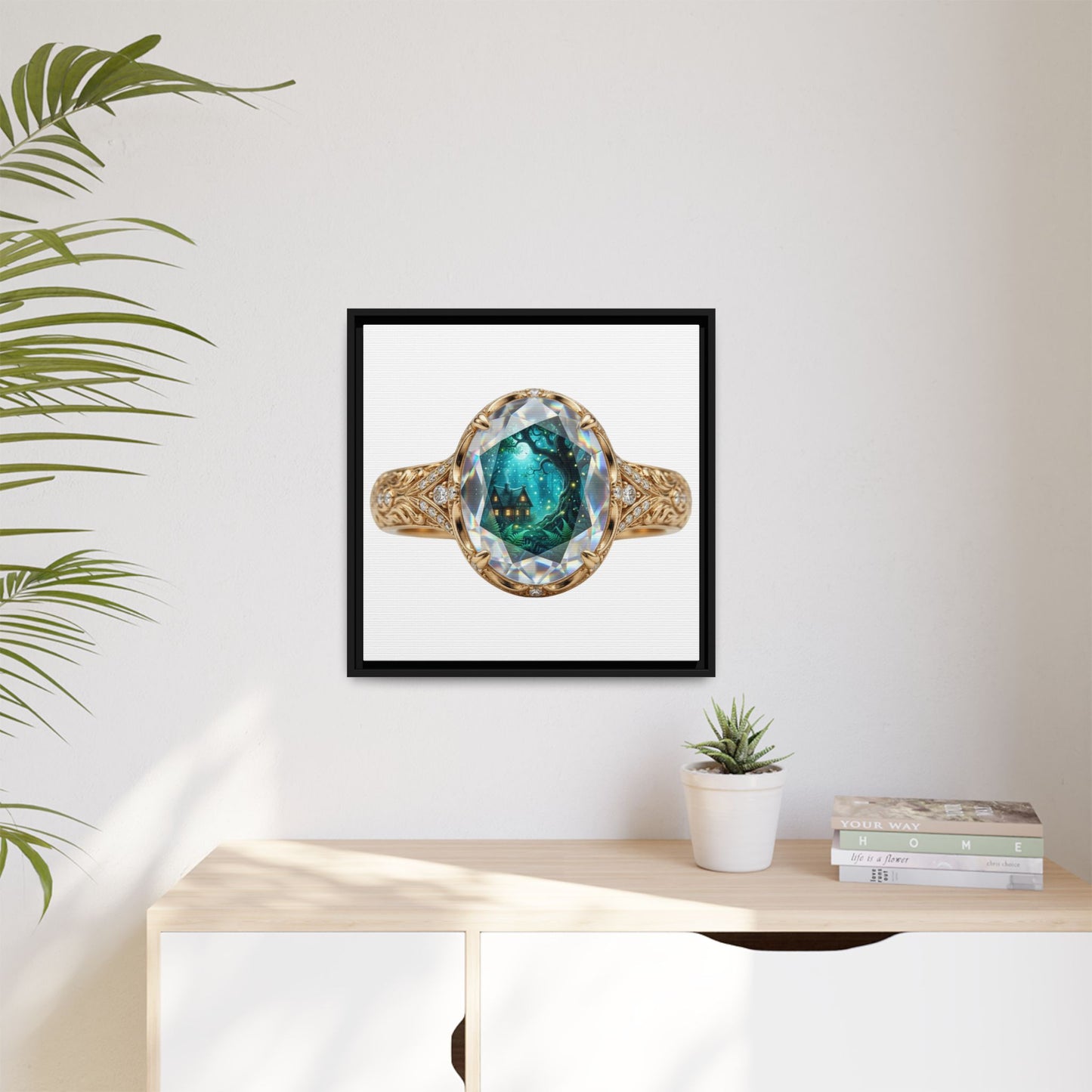 Emerald Radiance Signet Canvas