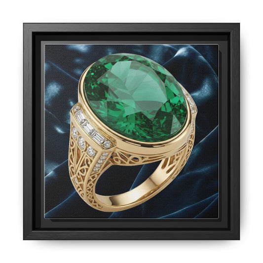 Midnight Velvet Emerald Canvas